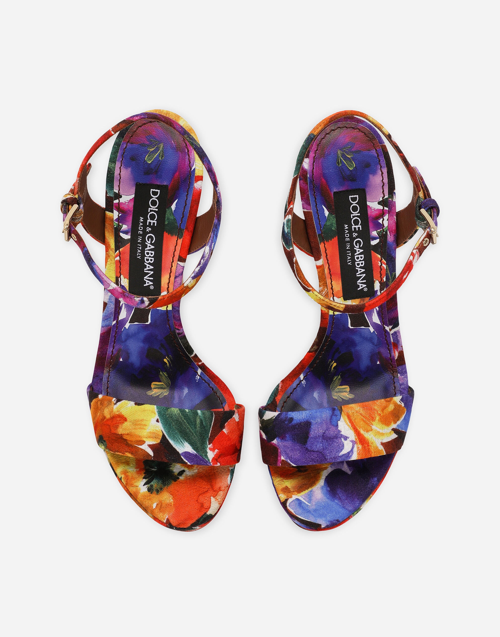 Brocade platform sandals - 4