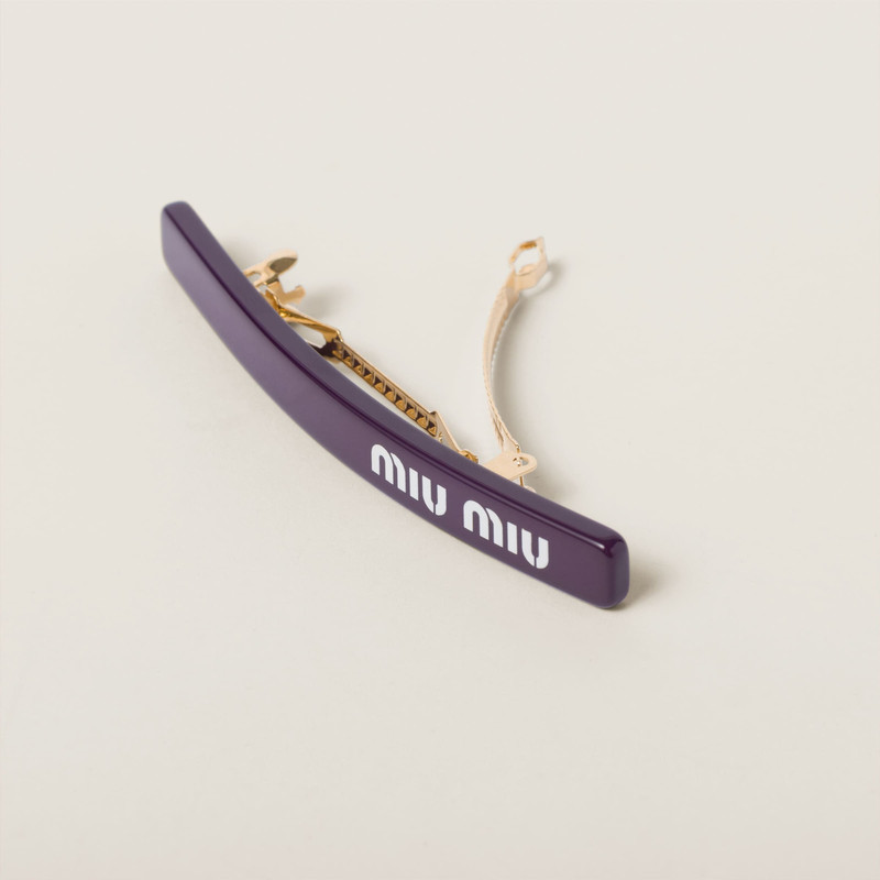 Miu Miu Plexiglas hair clip outlook