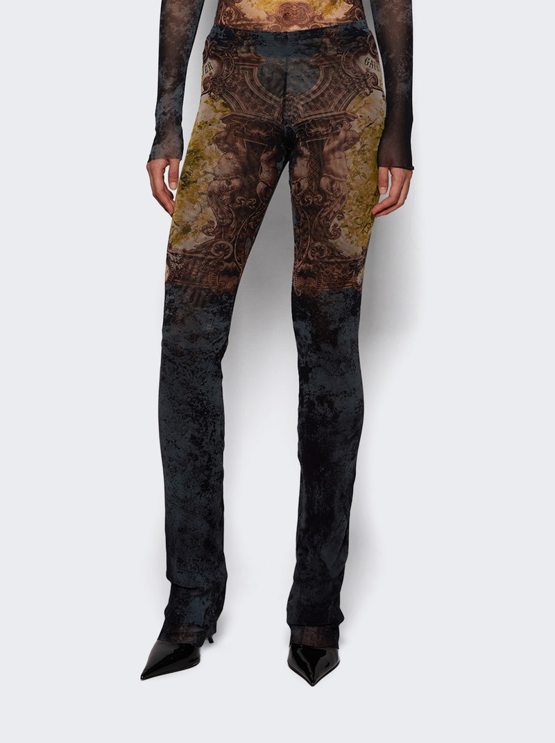 Jean Paul Gaultier Mesh Trousers Médaillon Print outlook