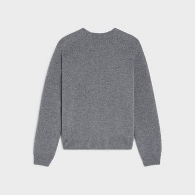 CELINE triomphe crew neck sweater in wool and cashmere outlook