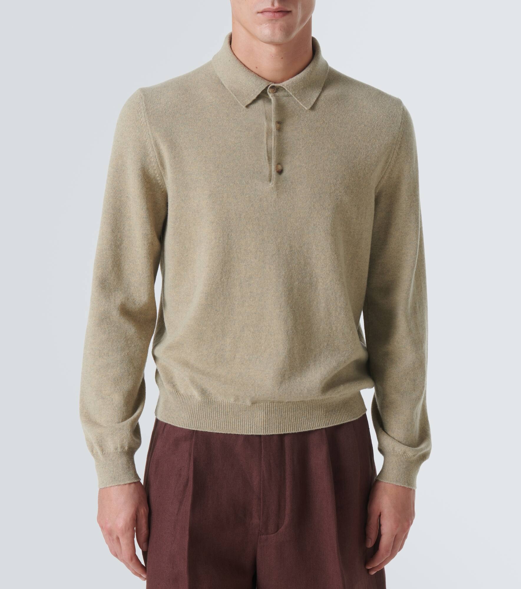 Cashmere polo sweater - 3