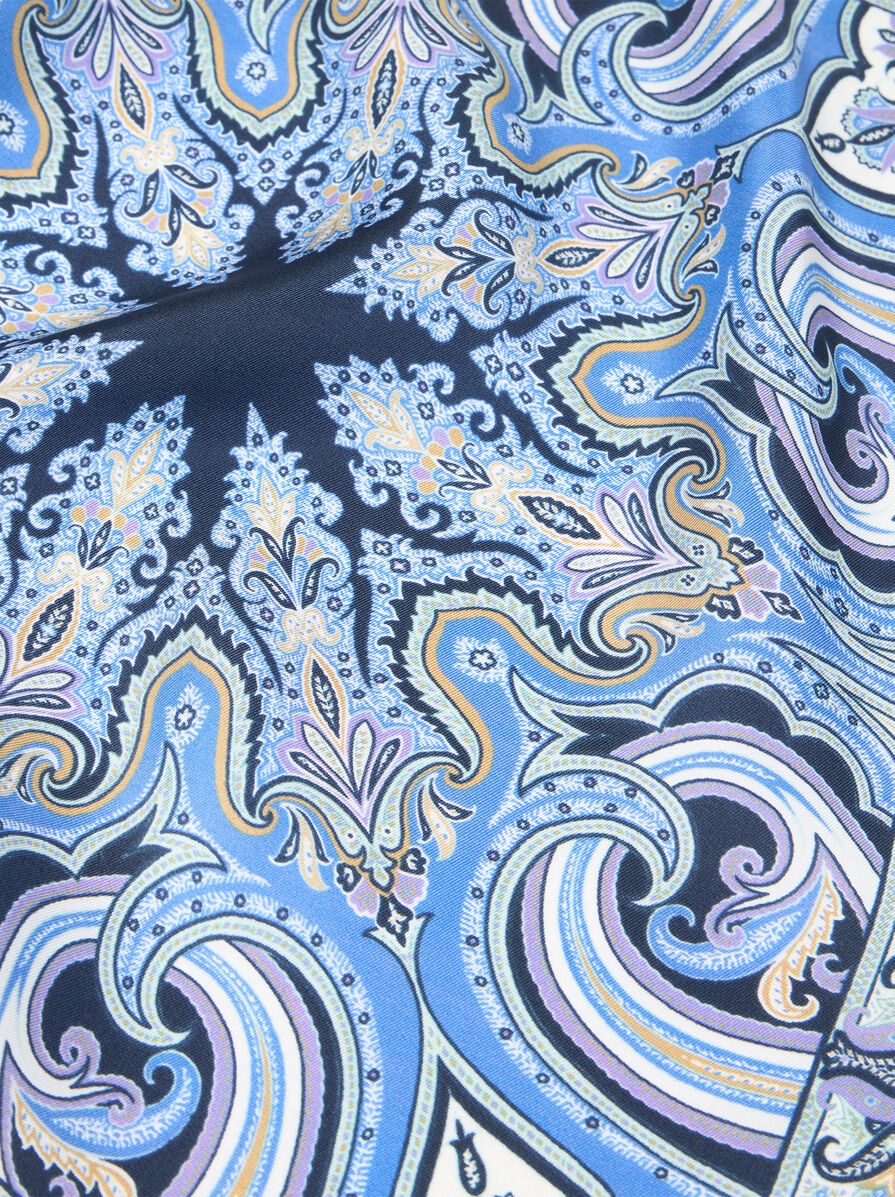 PATTERNED SILK POCKET SQUARE - 2