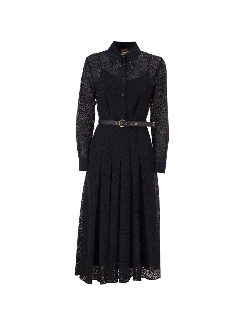 Mstricordo lace pleated shirt midi dress 1