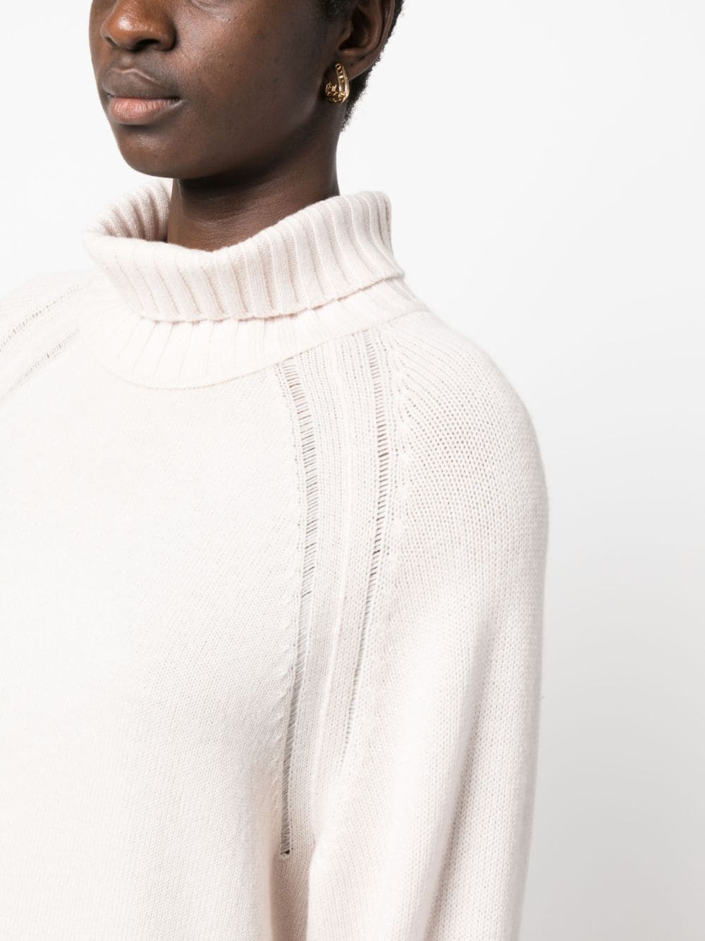 roll-neck wool-cashmere jumper - 5