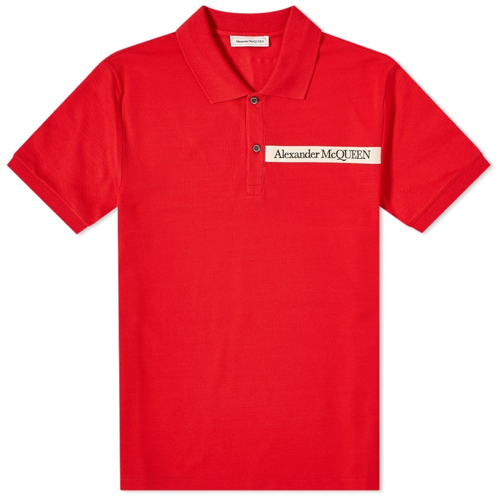 Alexander McQueen Taped Logo Polo - 1