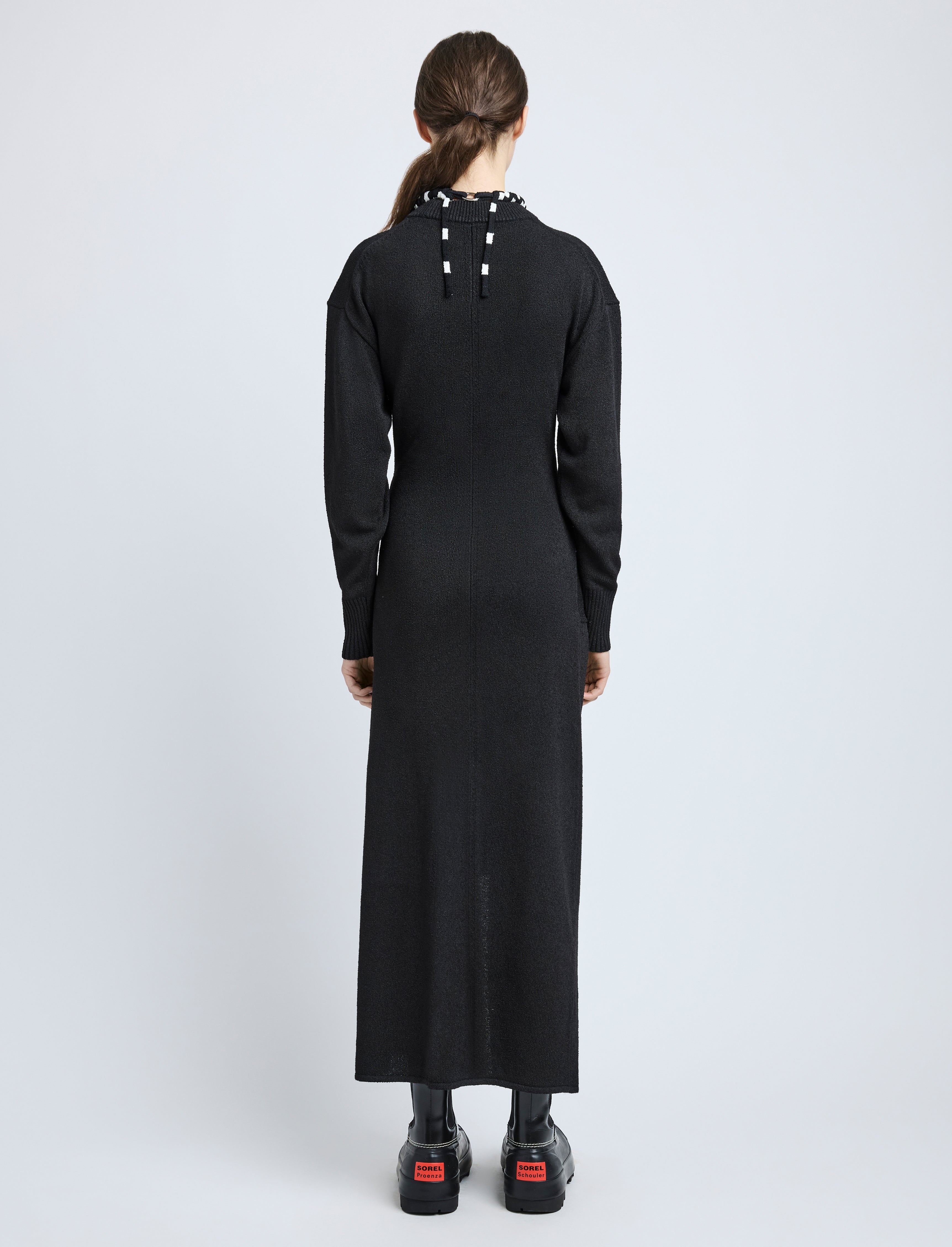 Luca Dress in Silk Cotton Crepe Knit - 4