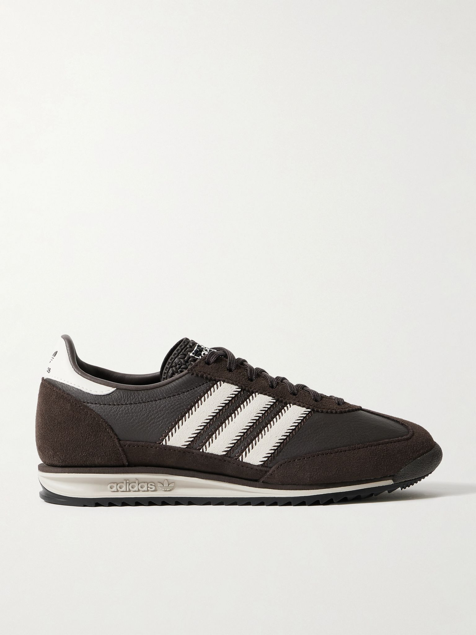 SL 72 OG suede and leather sneakers Chocolate - 1