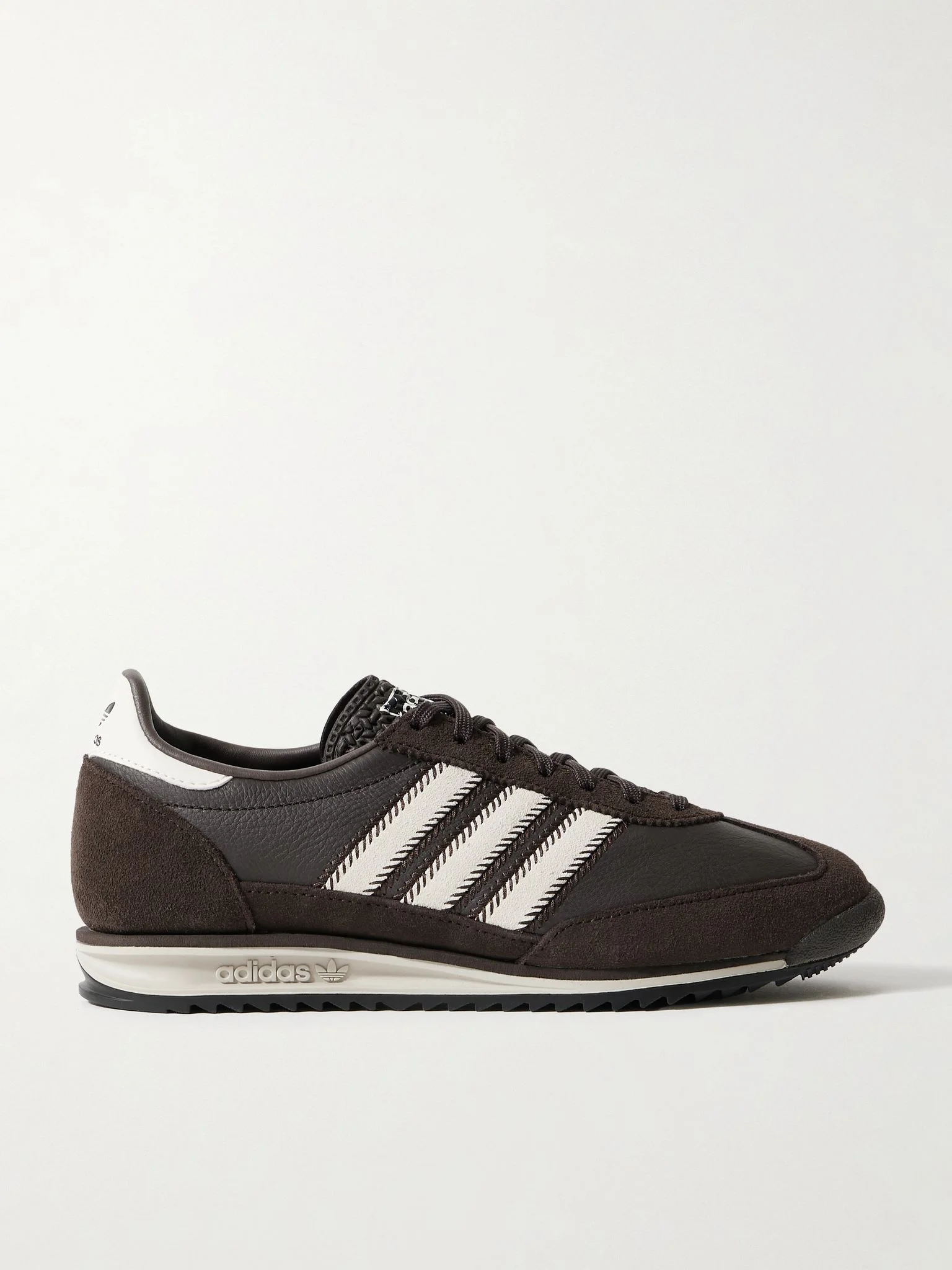 SL 72 OG suede and leather sneakers Chocolate - 1