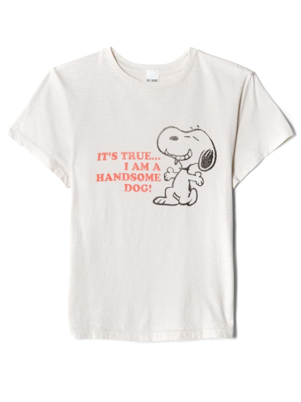 Snoopy print crew-neck T-shirt - 1