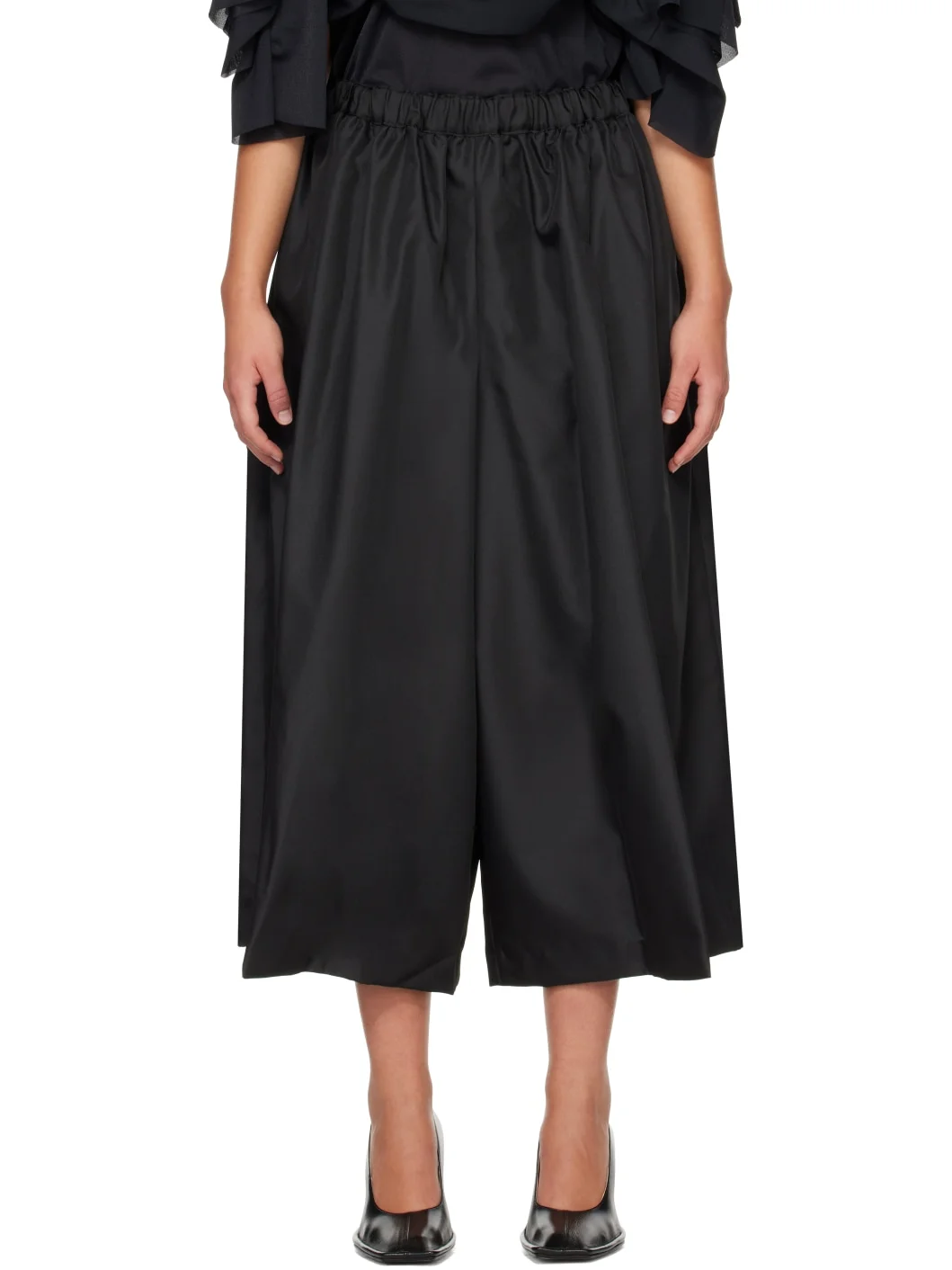 Black Gathering Twill TRousers - 1