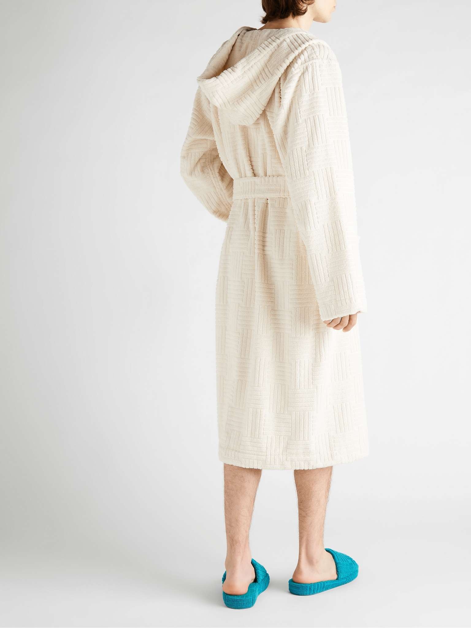 Cotton-Terry Hooded Robe - 3