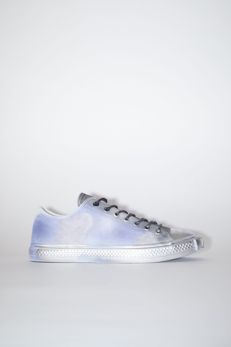 Sprayed low top sneakers - Blue/black 1