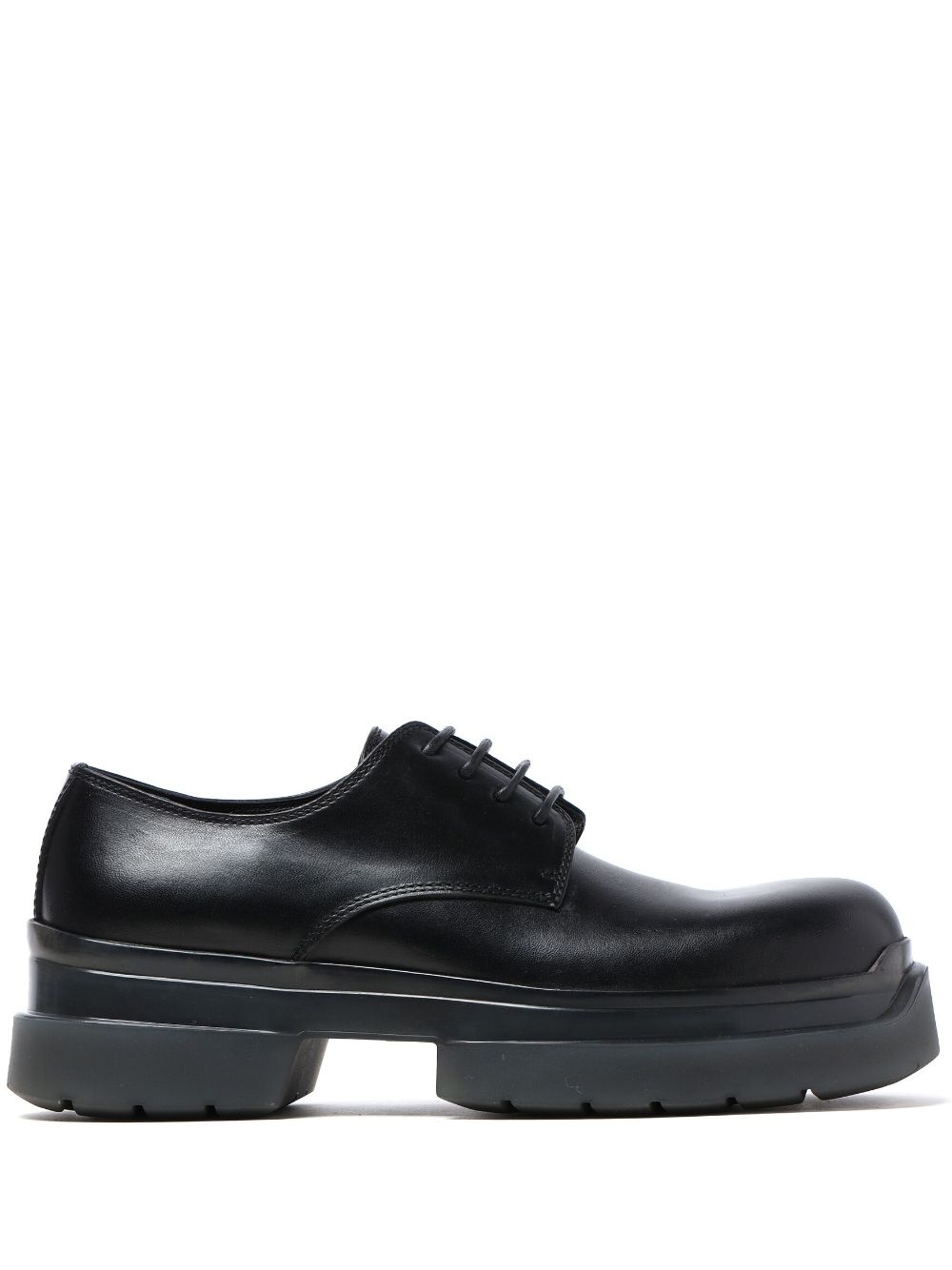 chunky lace-up leather brogues - 1