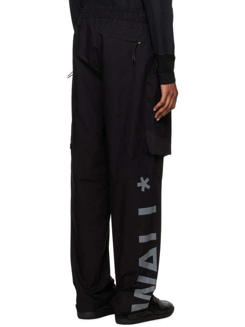 Black Overset Tech Cargo Pants 3