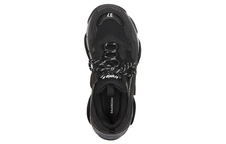 (WMNS) Balenciaga Triple S Sneaker 'Black Iridescent' 544351W2FB21001 - 4