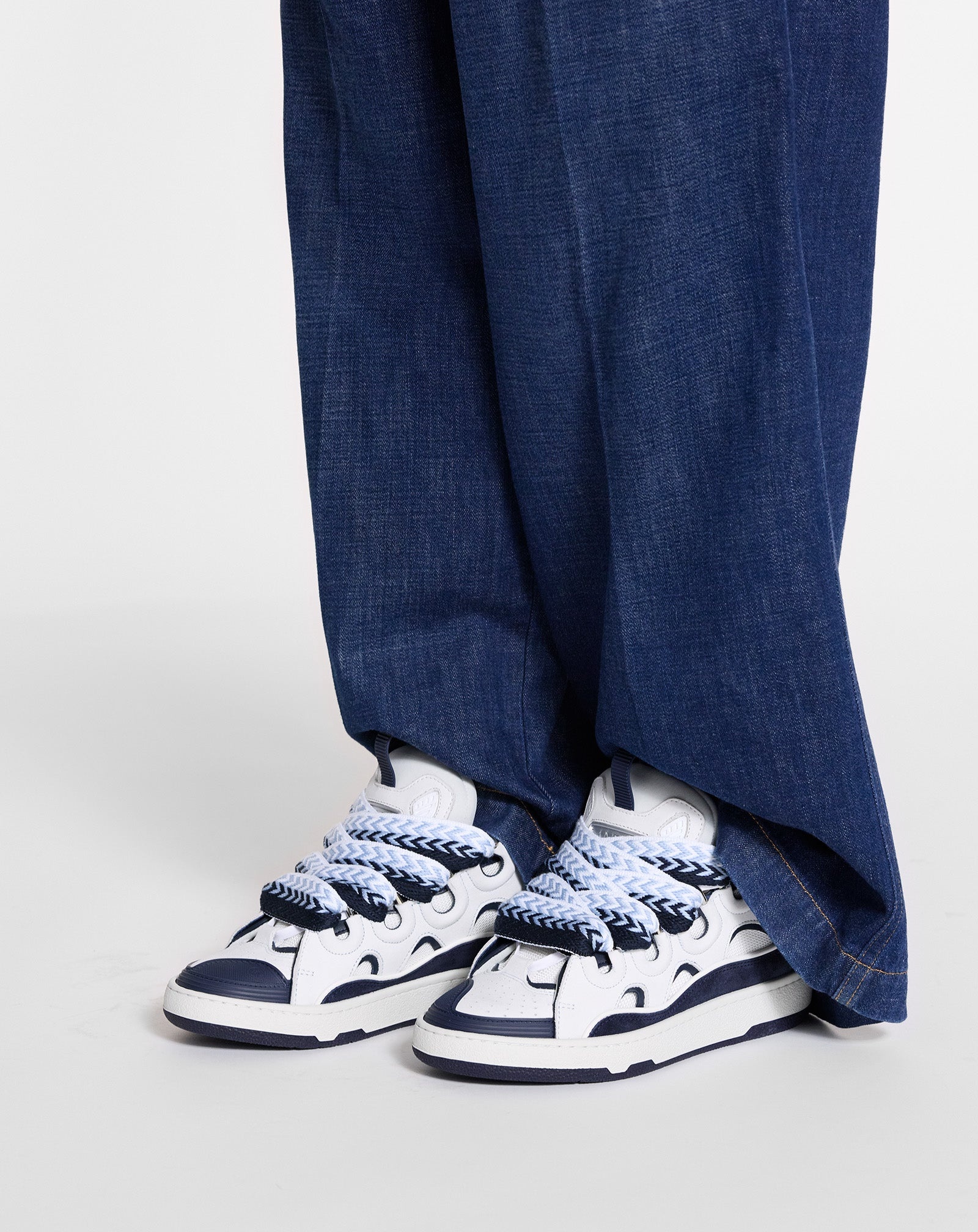 CURB LEATHER SNEAKERS - 8