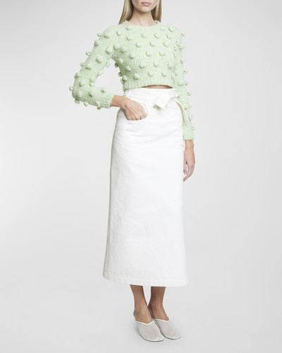 Loewe Deconstructed Denim Wrap Waist Skirt outlook