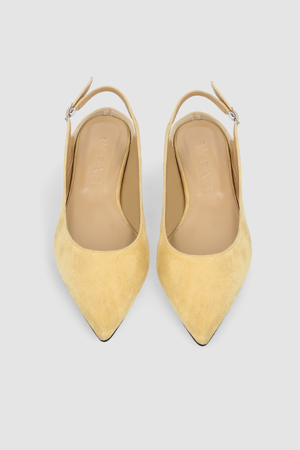 KOYNA REED KID SUEDE LEATHER SLINGBACK FLAT - 3