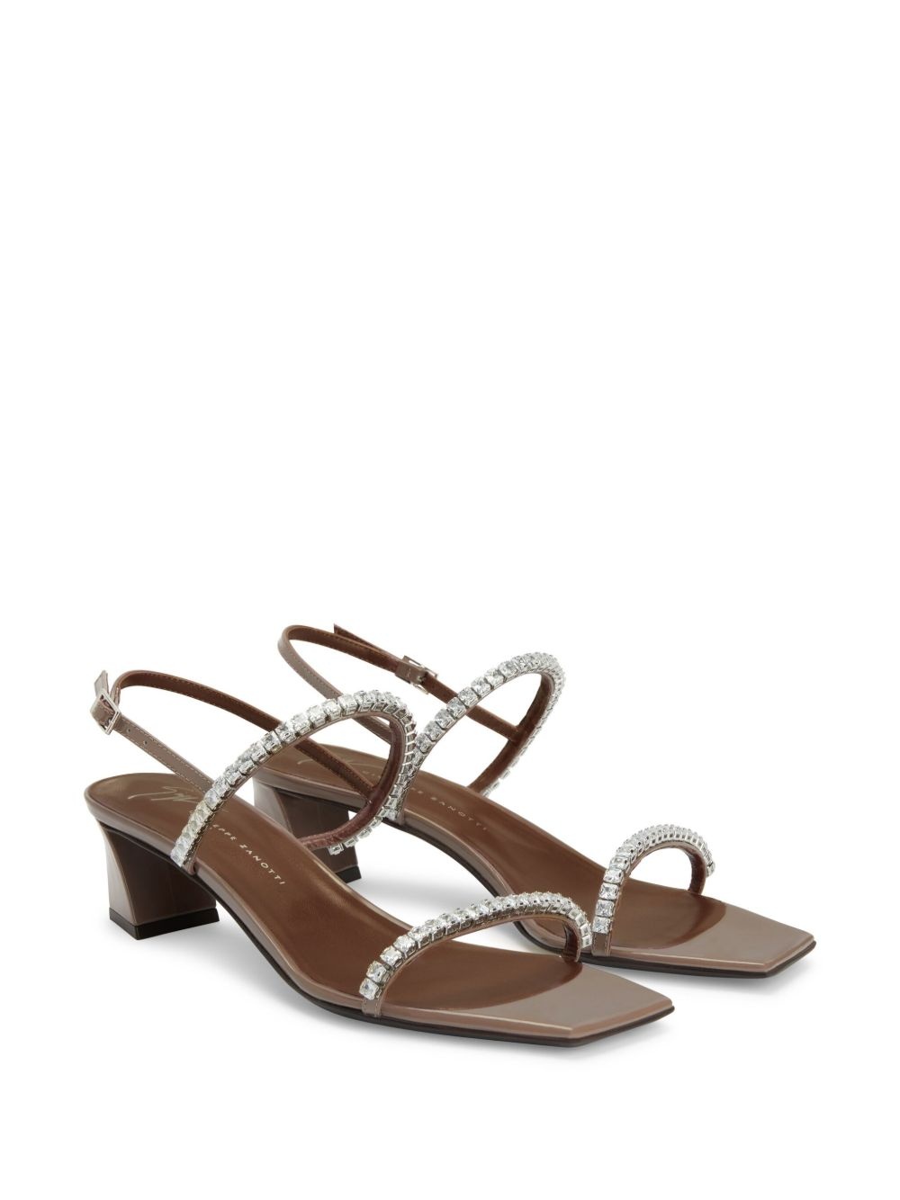 45mm Valentiine Crystal slingback sandals - 2