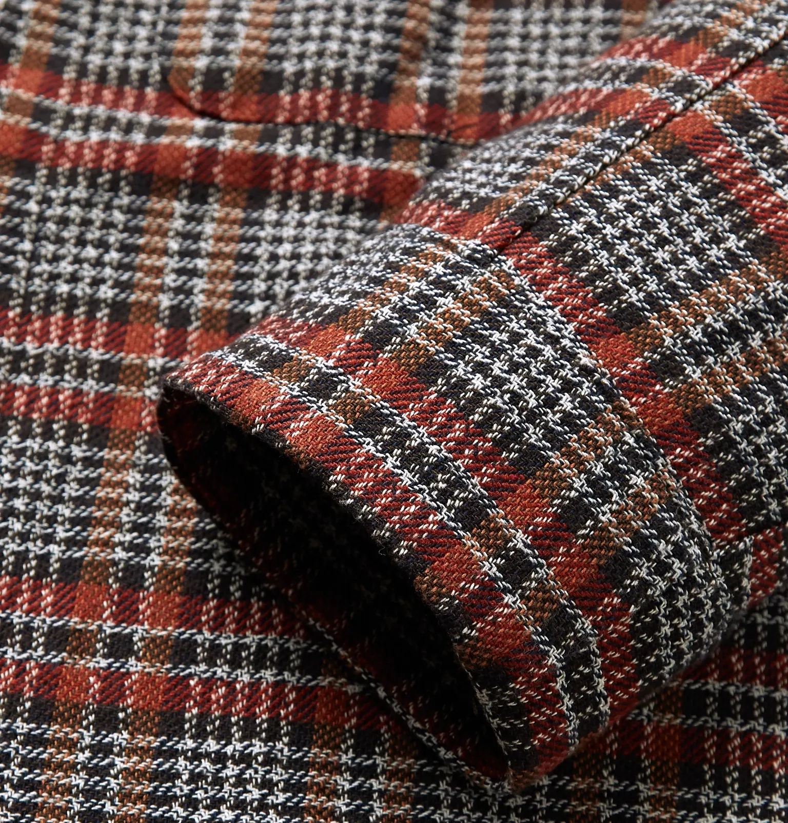 Checked Cotton-Blend Shirt Jacket - 3