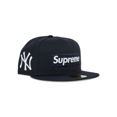 Supreme Supreme x MLB Teams Box Logo New Era 'Navy - New York' outlook