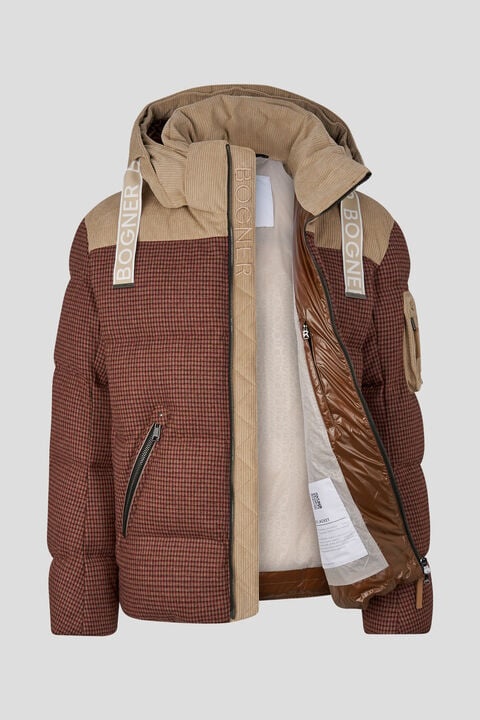 Jamy Down jacket in Beige/Red - 2