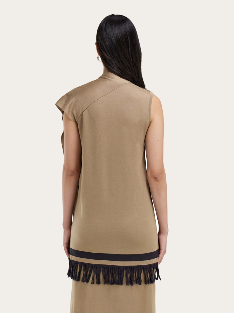 Mini dress with fringe detail 3
