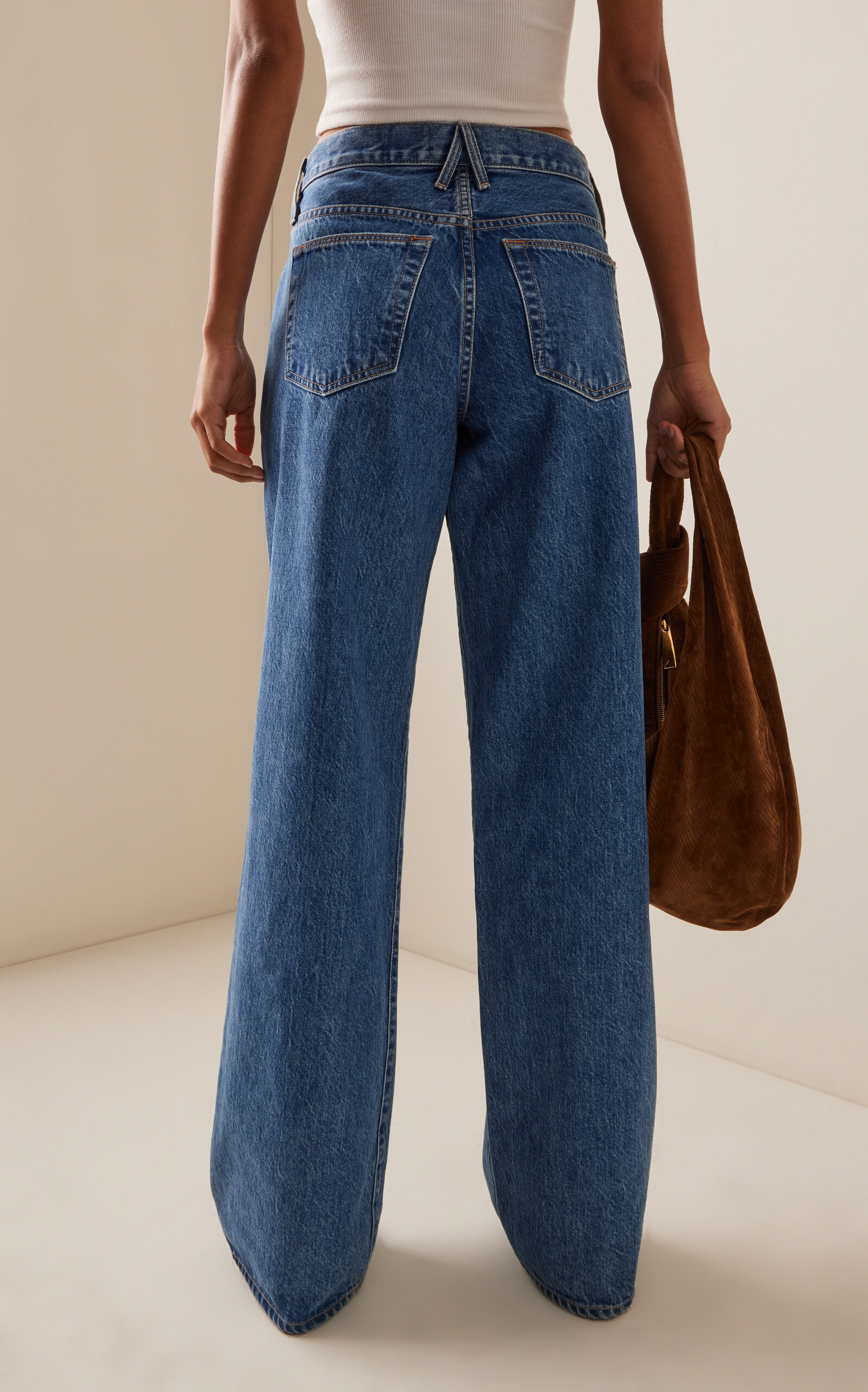 Mica Rigid Low-Rise Wide-Leg Jeans medium wash - 4