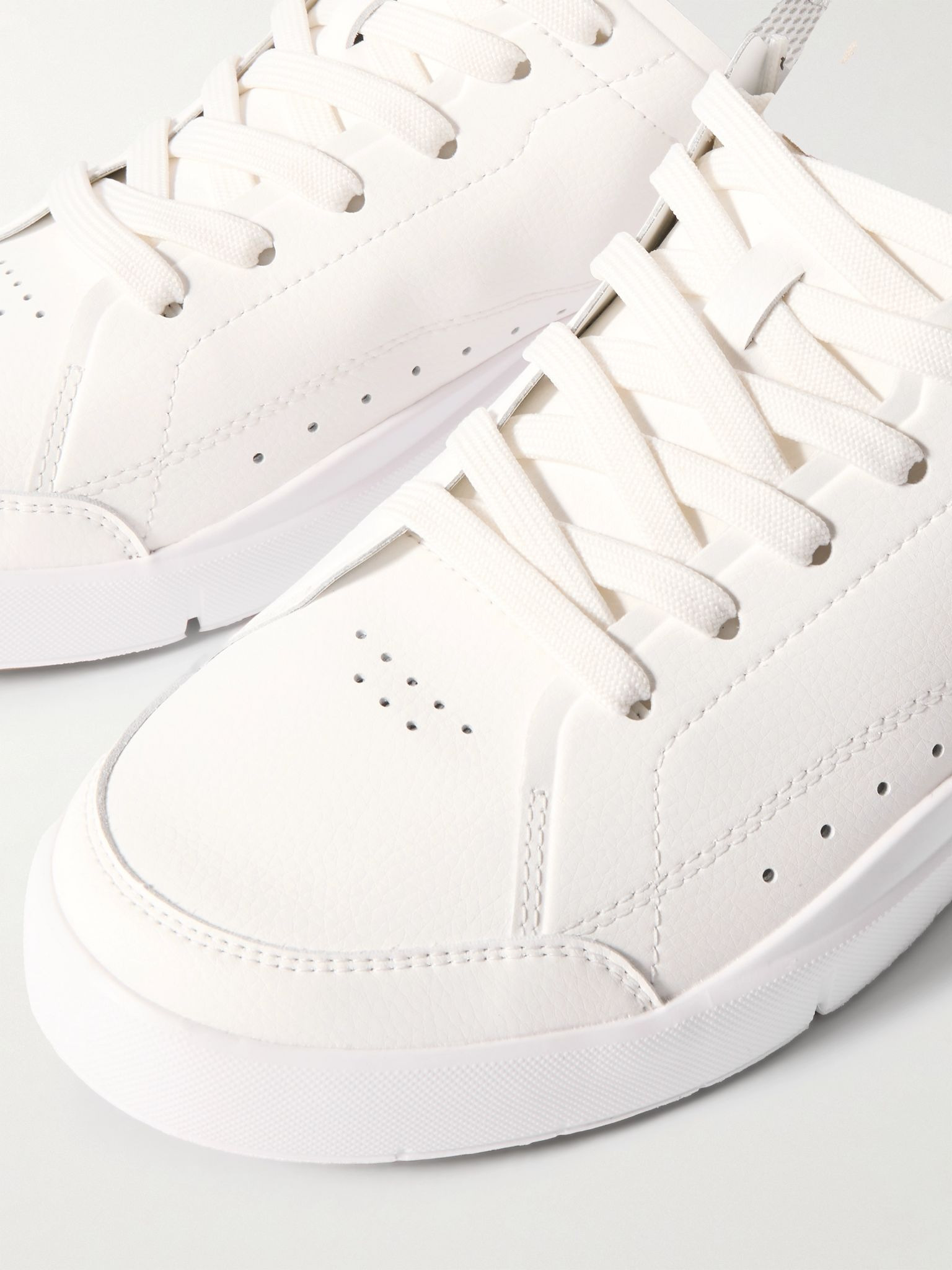 + Roger Federer The Roger Centre Court Vegan Leather and Mesh Tennis Sneakers White - 6