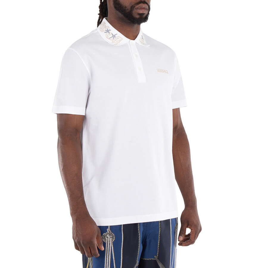 Versace Greca-Collar Polo Shirt - 2