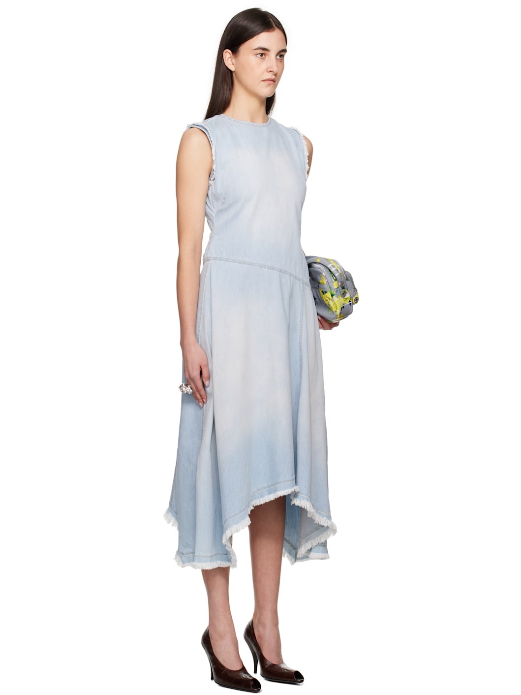 Blue Sleeveless Midi Dress - 2