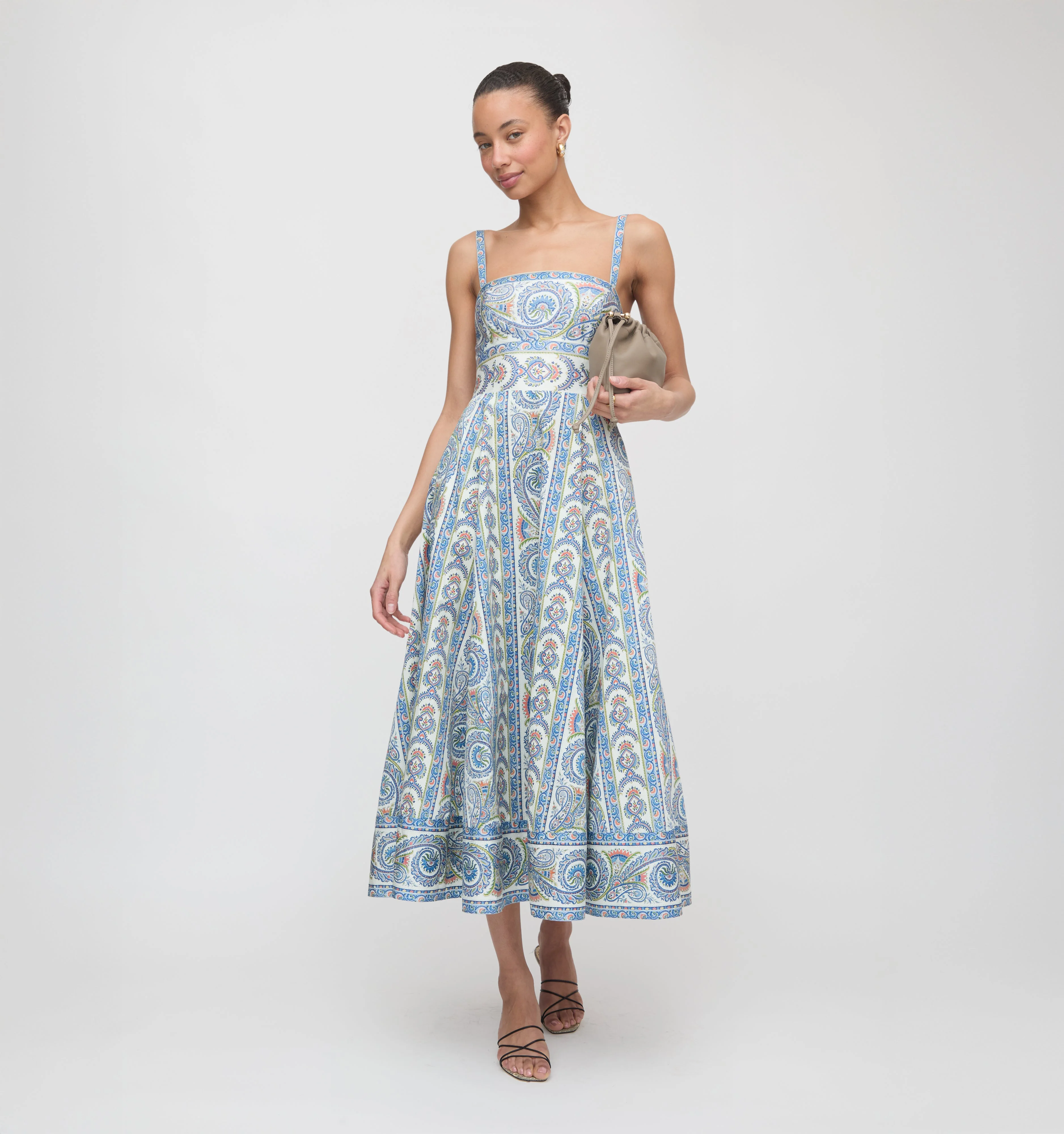 The Margot Dress - Blue Corsica Paisley - 1