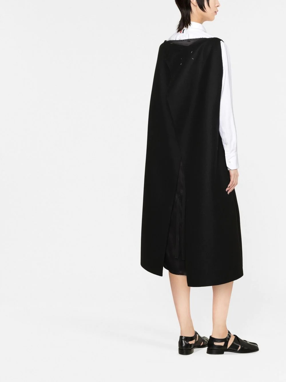 cape-style A-line minidress - 3