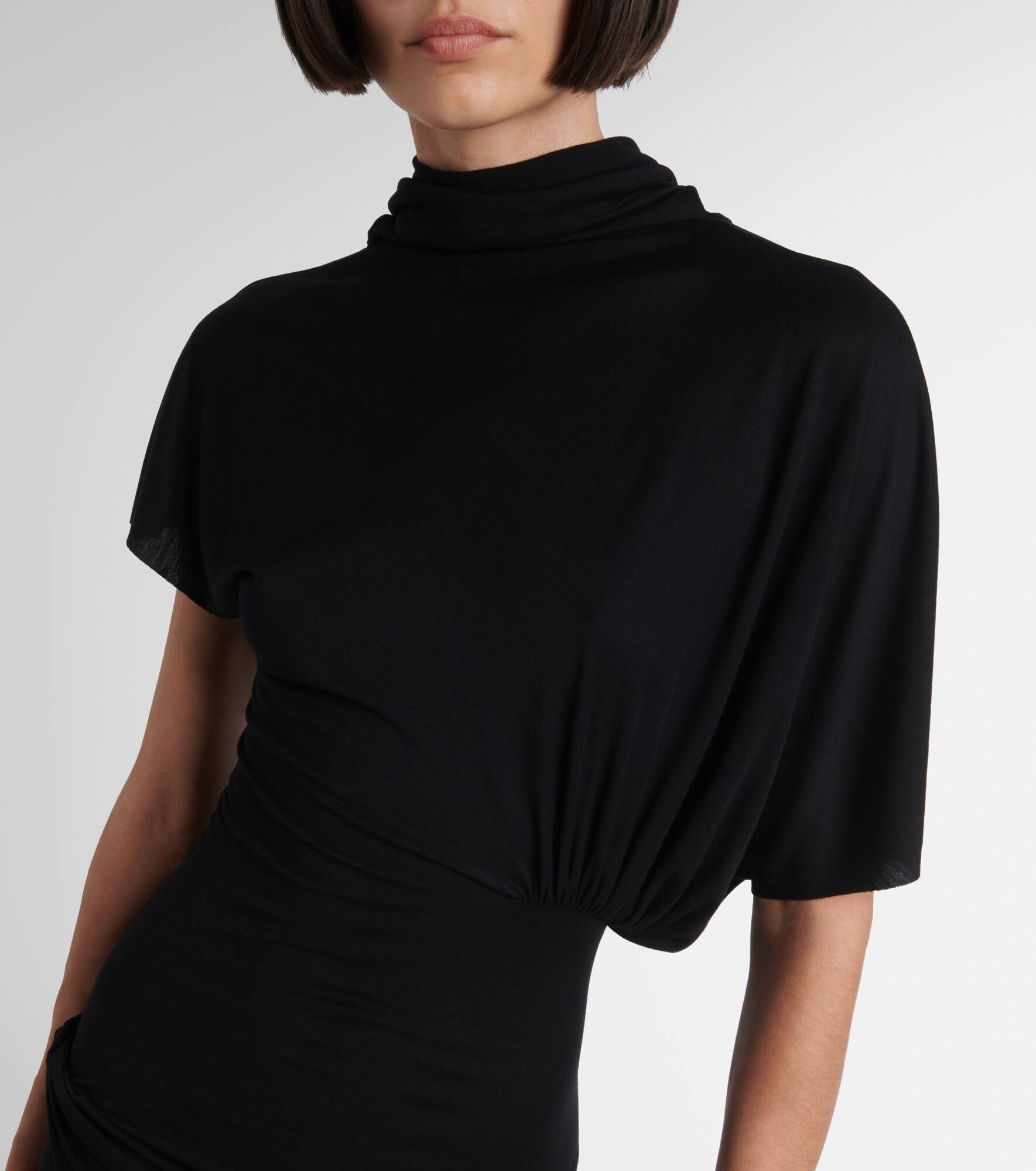 Lilith draped jersey gown - 4