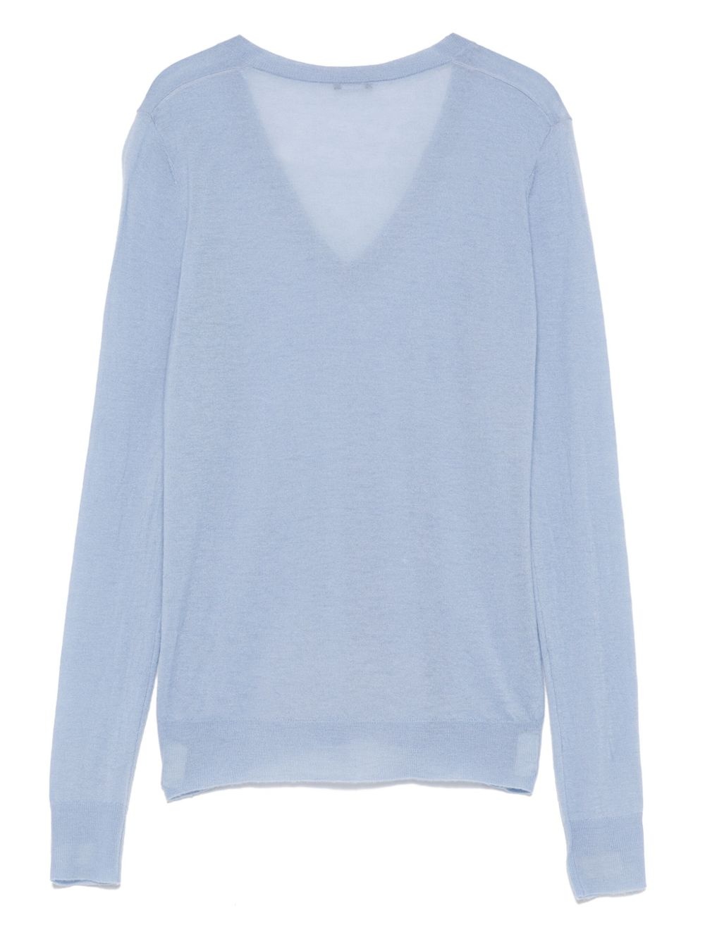 cashmere V-neck top - 2