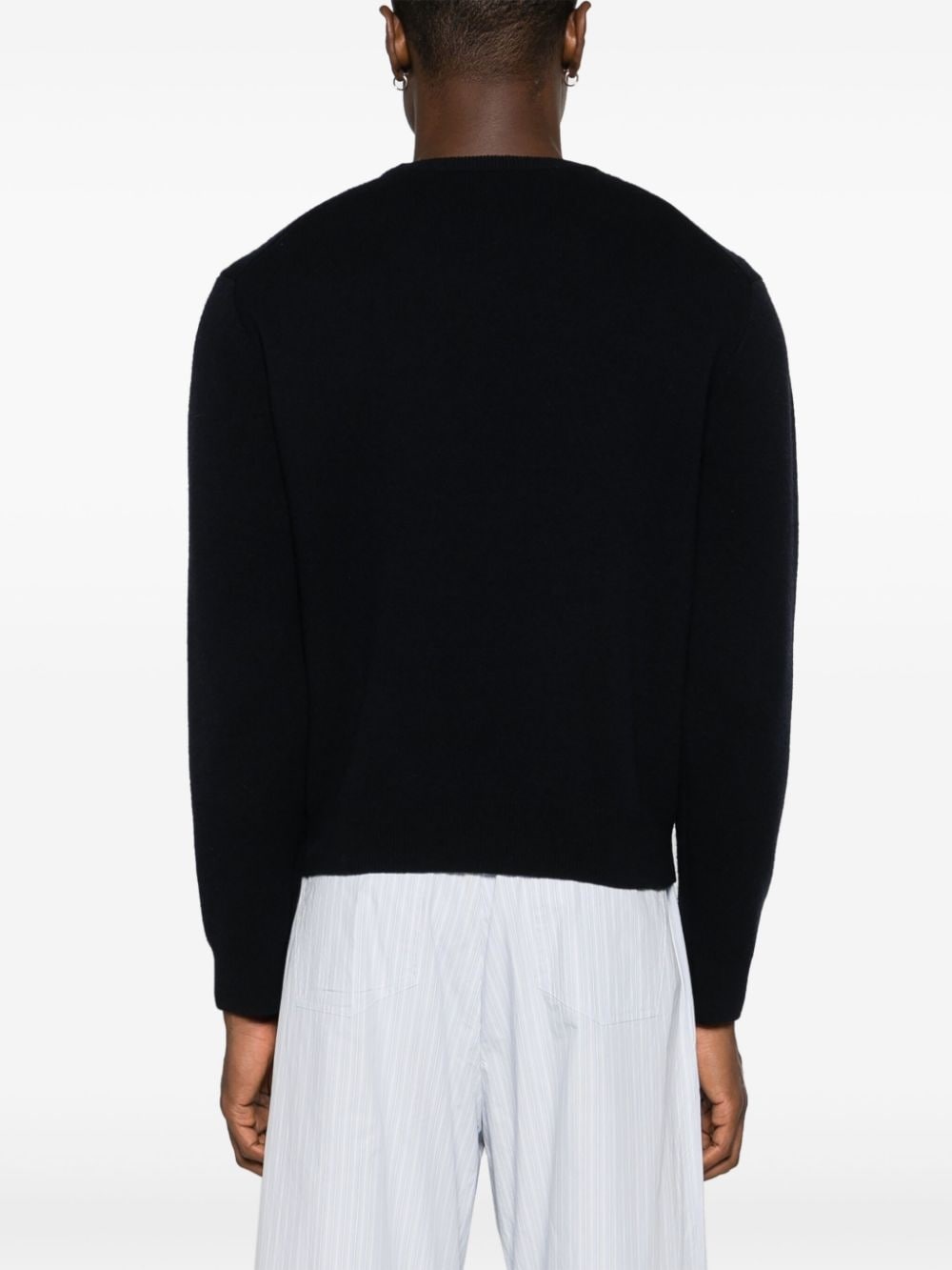 motif-embroidered wool jumper - 5