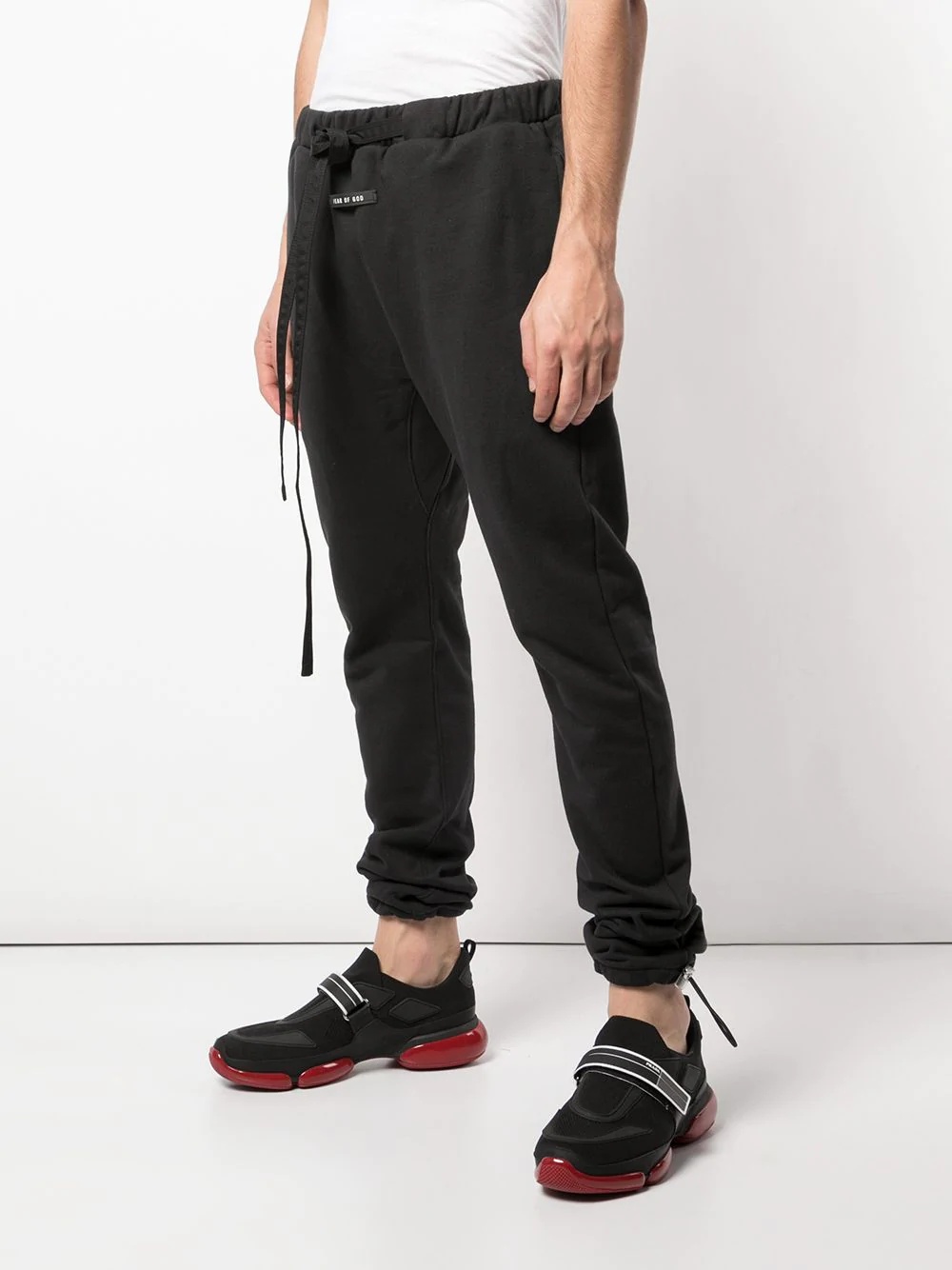 elasticated track pants - 3