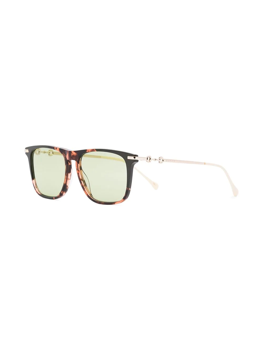 Horsebit rectangle-frame sunglasses - 2