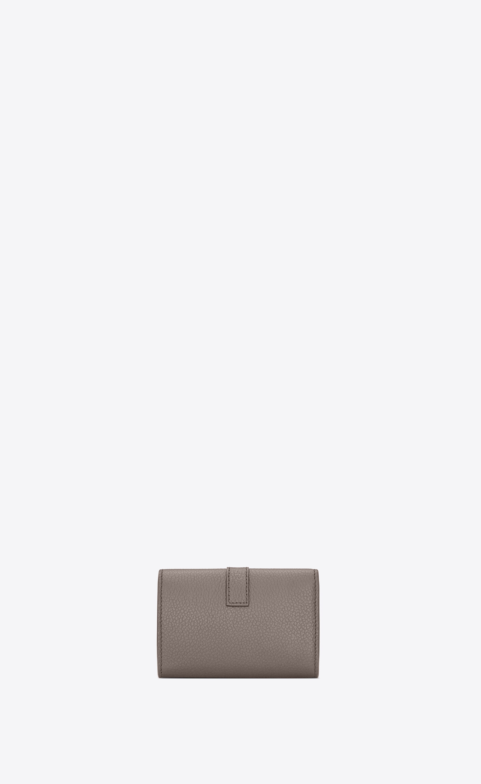 ysl line key case in grained leather - 2