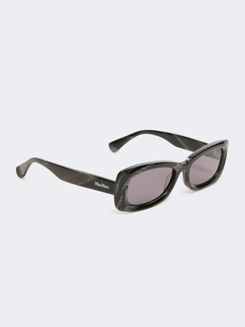 Max Mara ELODIA Rectangular sunglasses - BLACK outlook