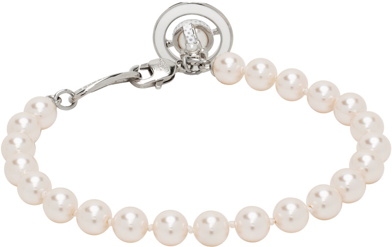 Vivienne Westwood Off-White Simonetta Pearl Bracelet outlook