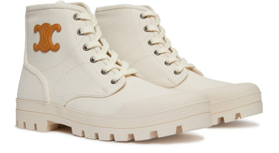 CELINE Patapans Lace Up Boot In Canvas outlook