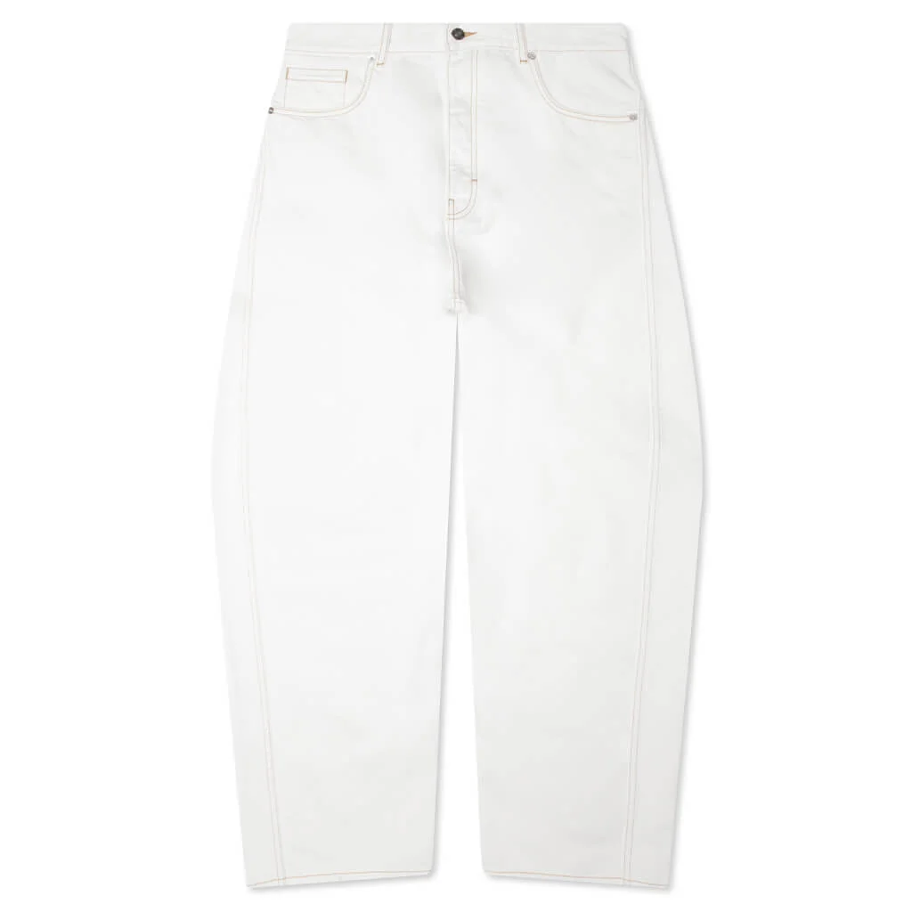 COUTURE SEAM TROUSERS - WHITE - 1