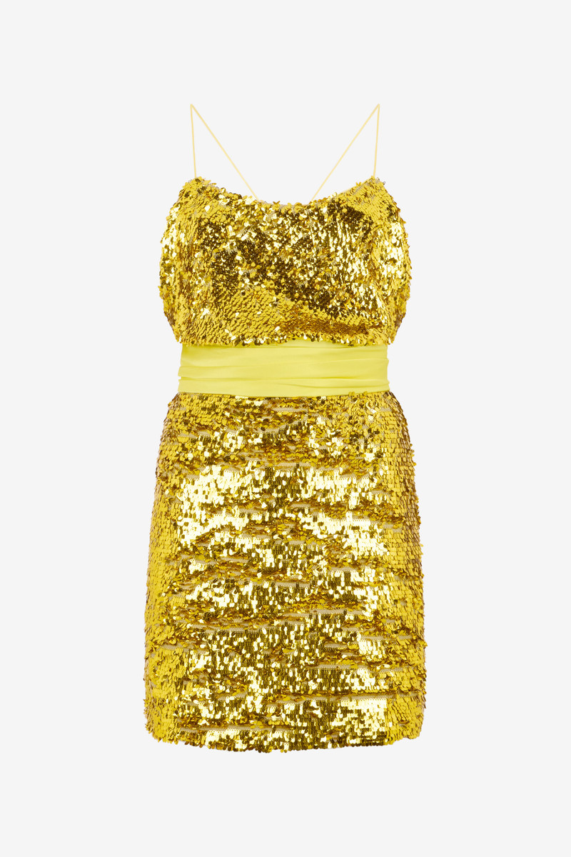 Yellow Dress With Sequins 1