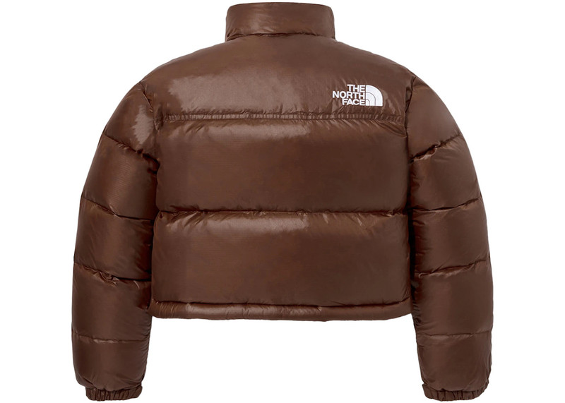 The North Face The North Face Women's Nuptse Short Jacket Brown outlook