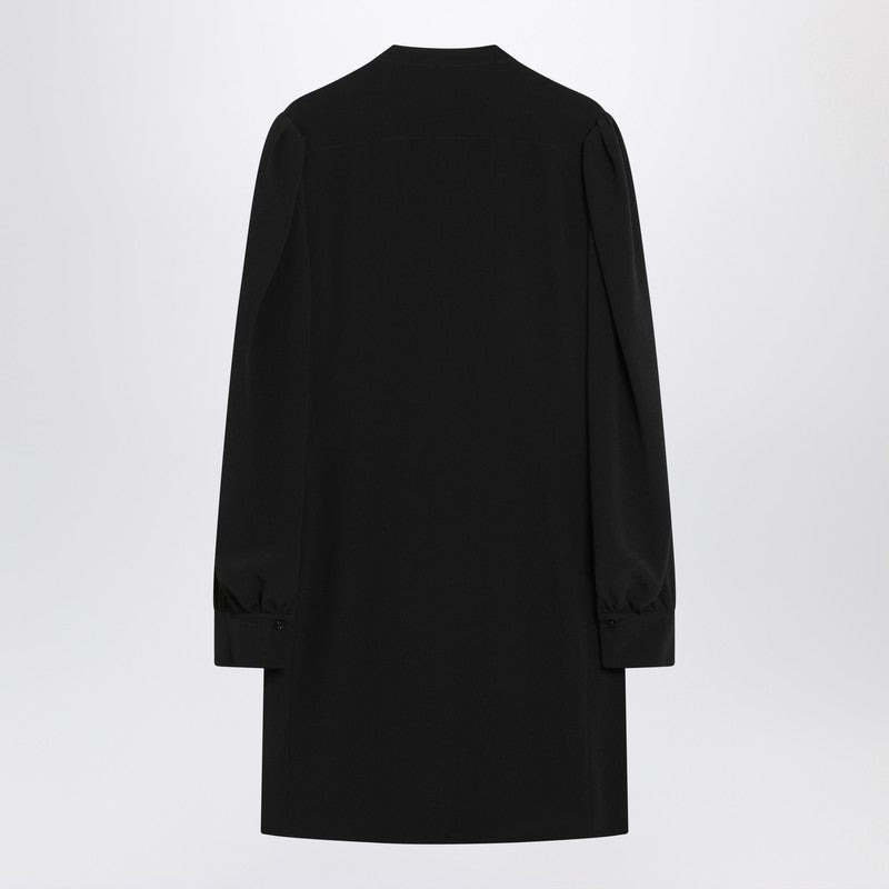 Chloé Black Ruffled Dress In Silk Blend Women - 2