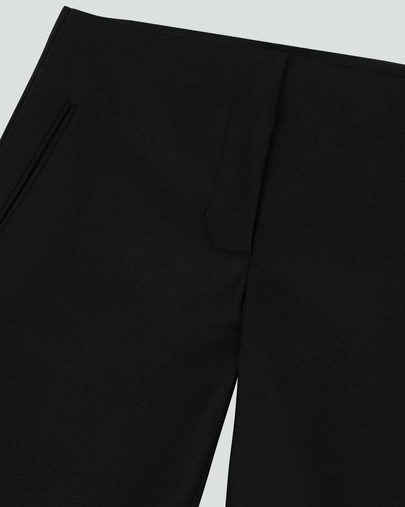 PEL PANT BLACK WOOL - 4