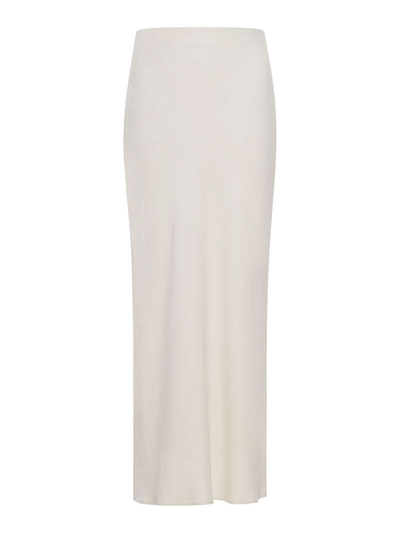 Brunello Cucinelli FLUID BIAS-CUT SKIRT IN LINEN BLEND outlook