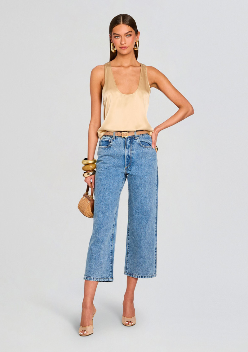 RETROFÊTE KIRT WIDE LEG CROPPED JEANS outlook