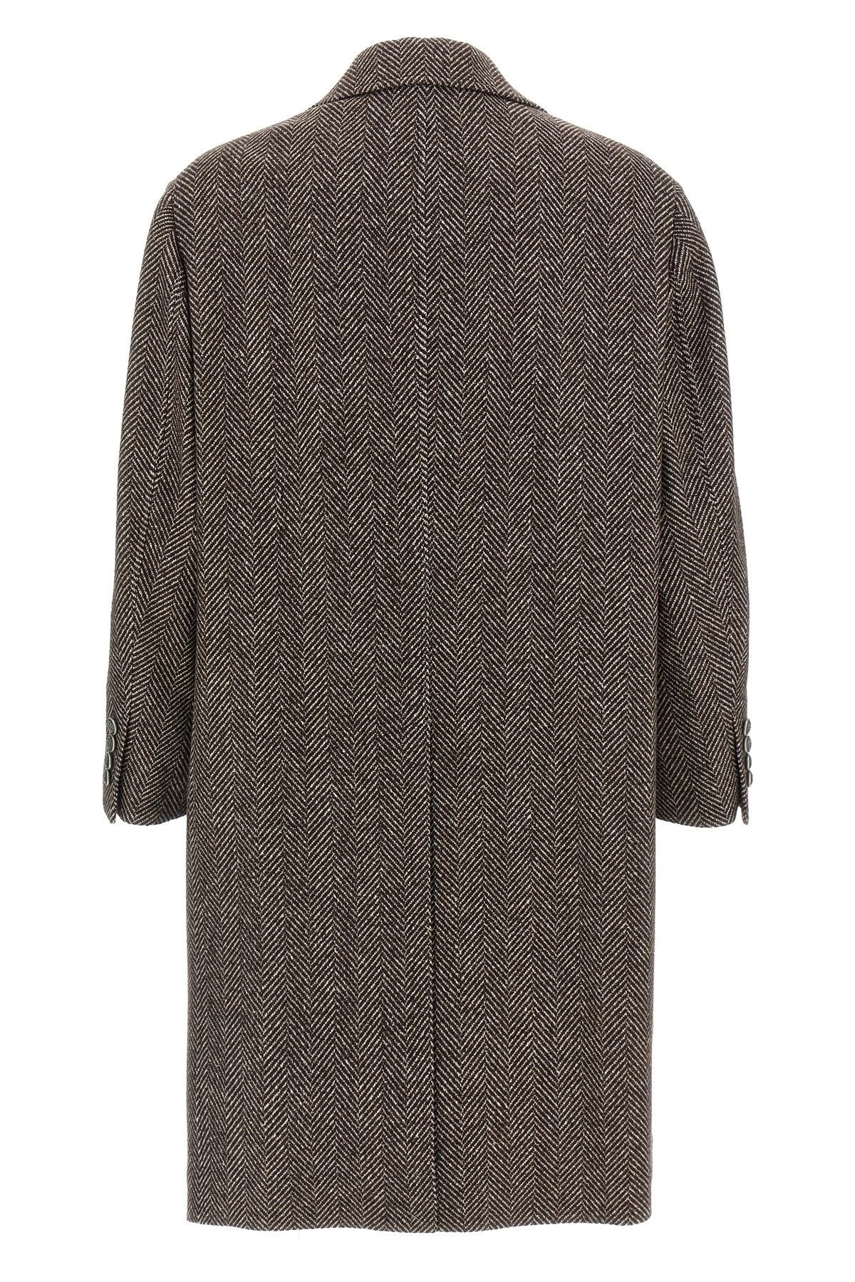 Brunello Cucinelli Men Single-Breasted Cashmere Coat - 2